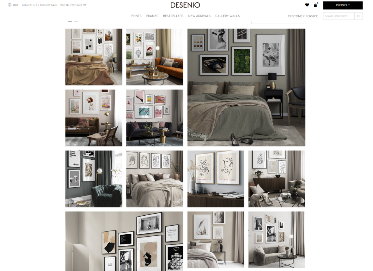 desenio gallery wall layout